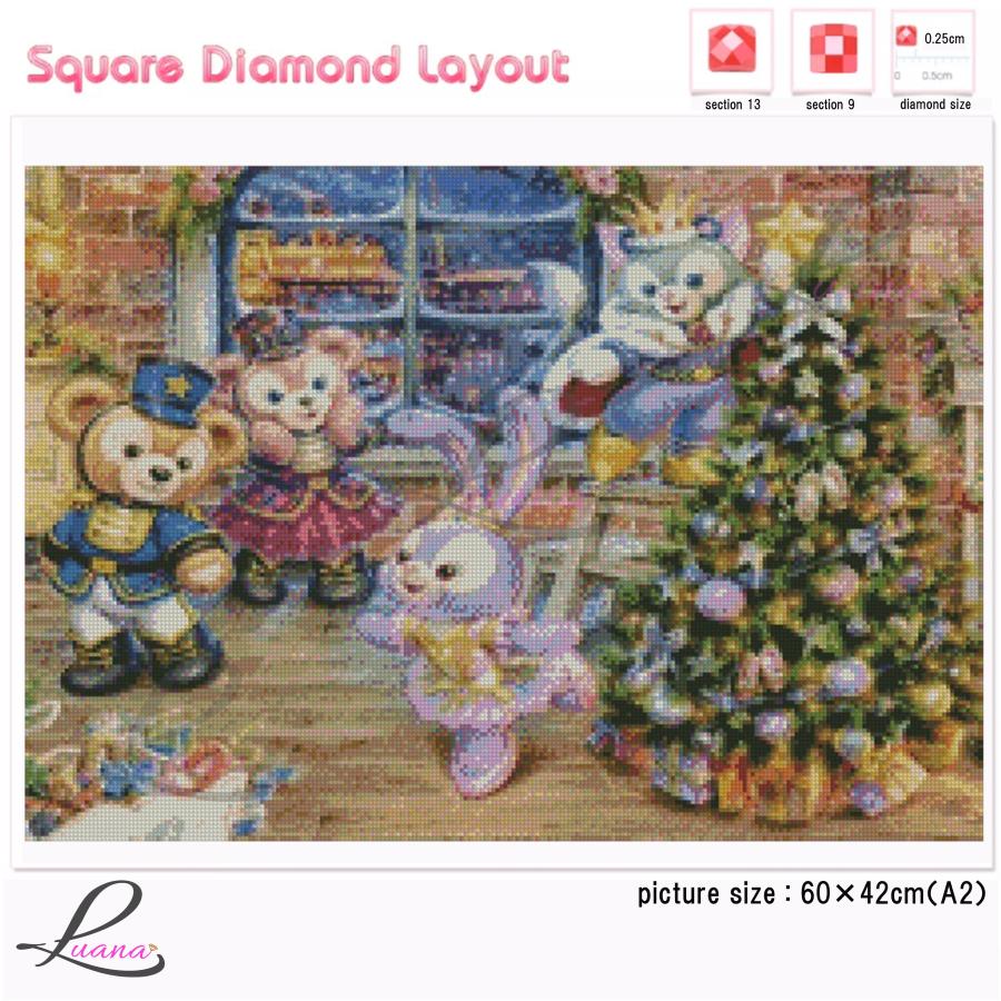 ダイヤモンドアート K8 ダッフィーフレンド ディズニー プレゼント