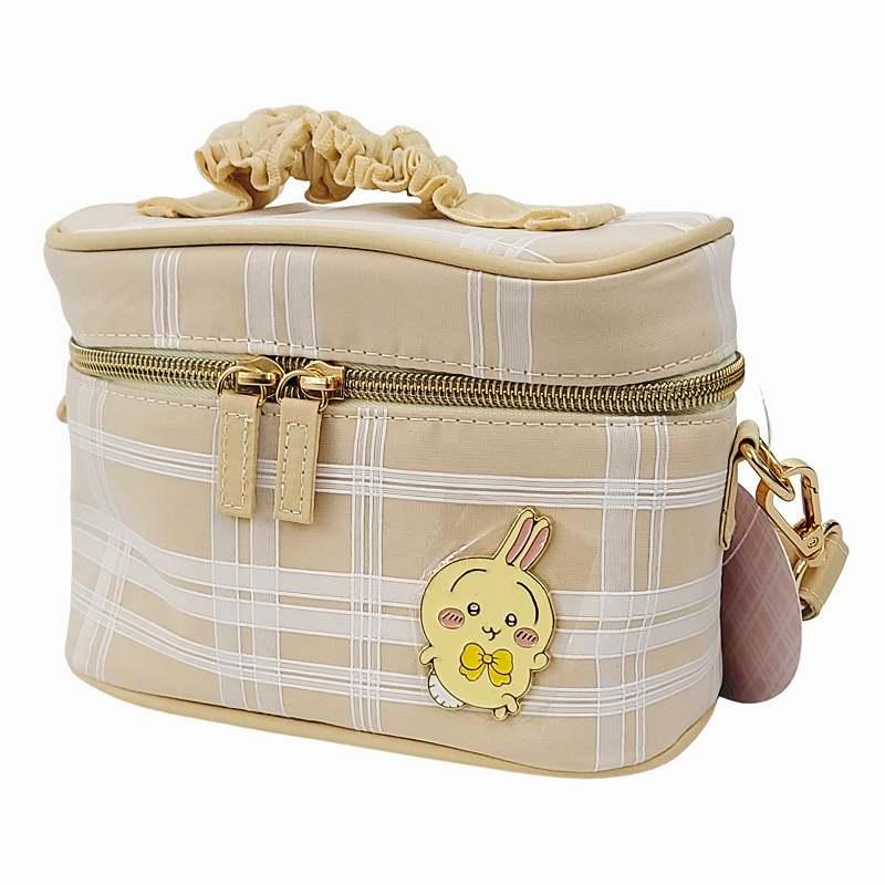 爆買 ちいかわ バニティポーチ うさぎ CW00914 イエロー チェック