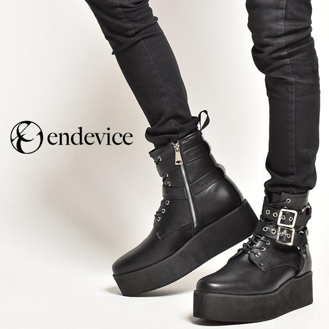 endevice（エンデヴァイス） 厚底ブーツ ブーツ レディース メンズ