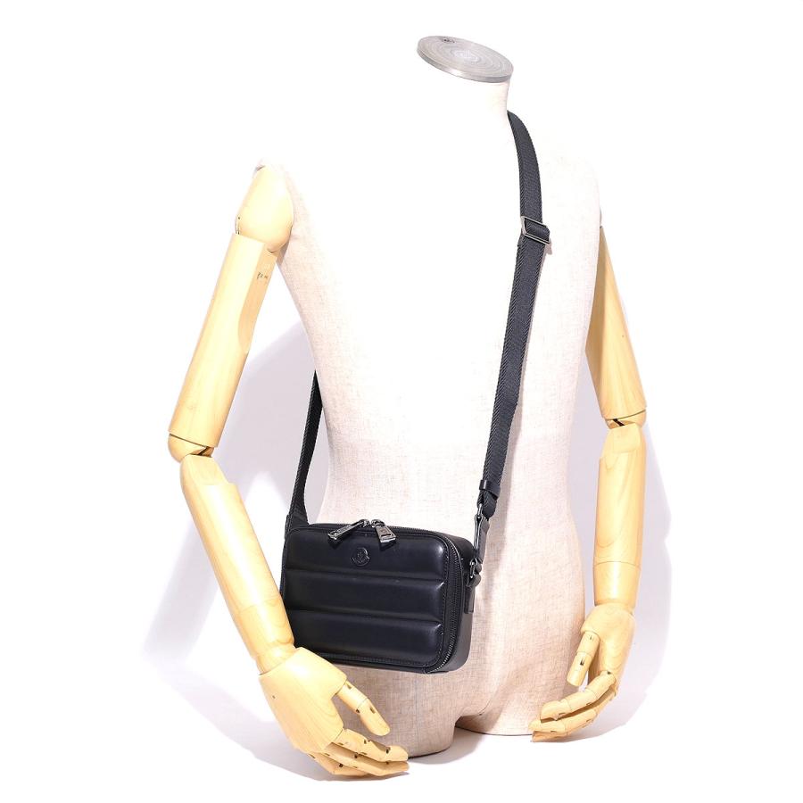 MONCLER（モンクレール） 本革クロスボディバッグ 5L00003 999ブラック