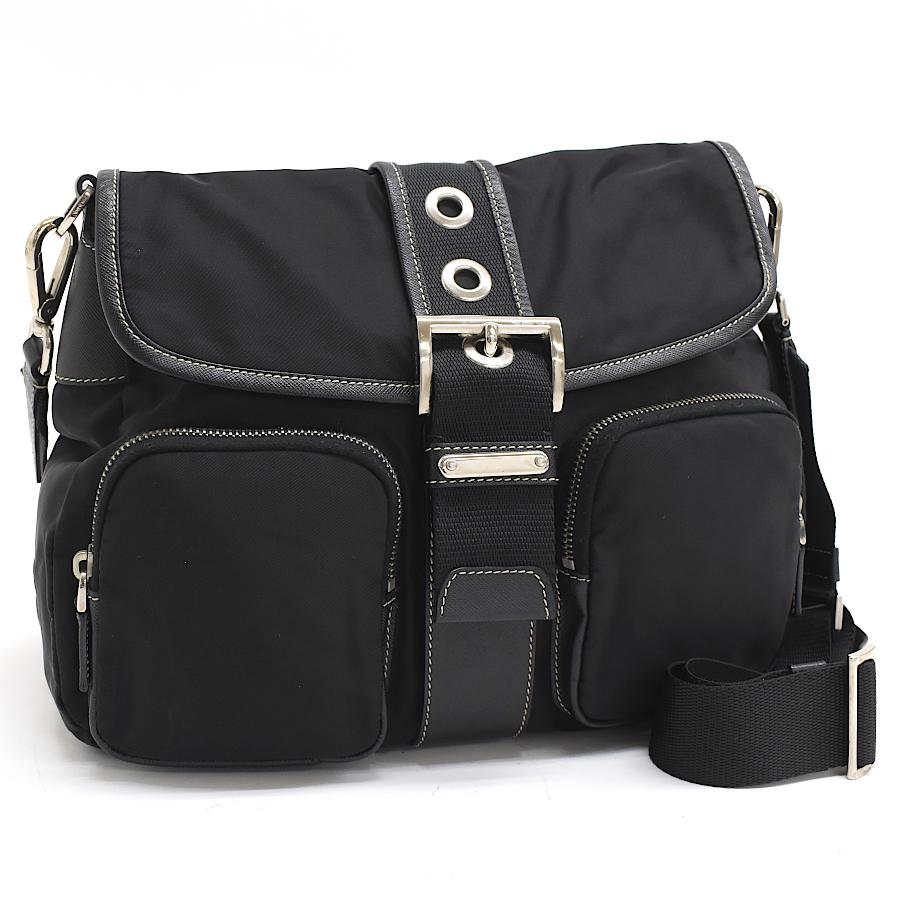PRADA（プラダ） ショルダーバッグ ナイロン ブラック シルバー金具
