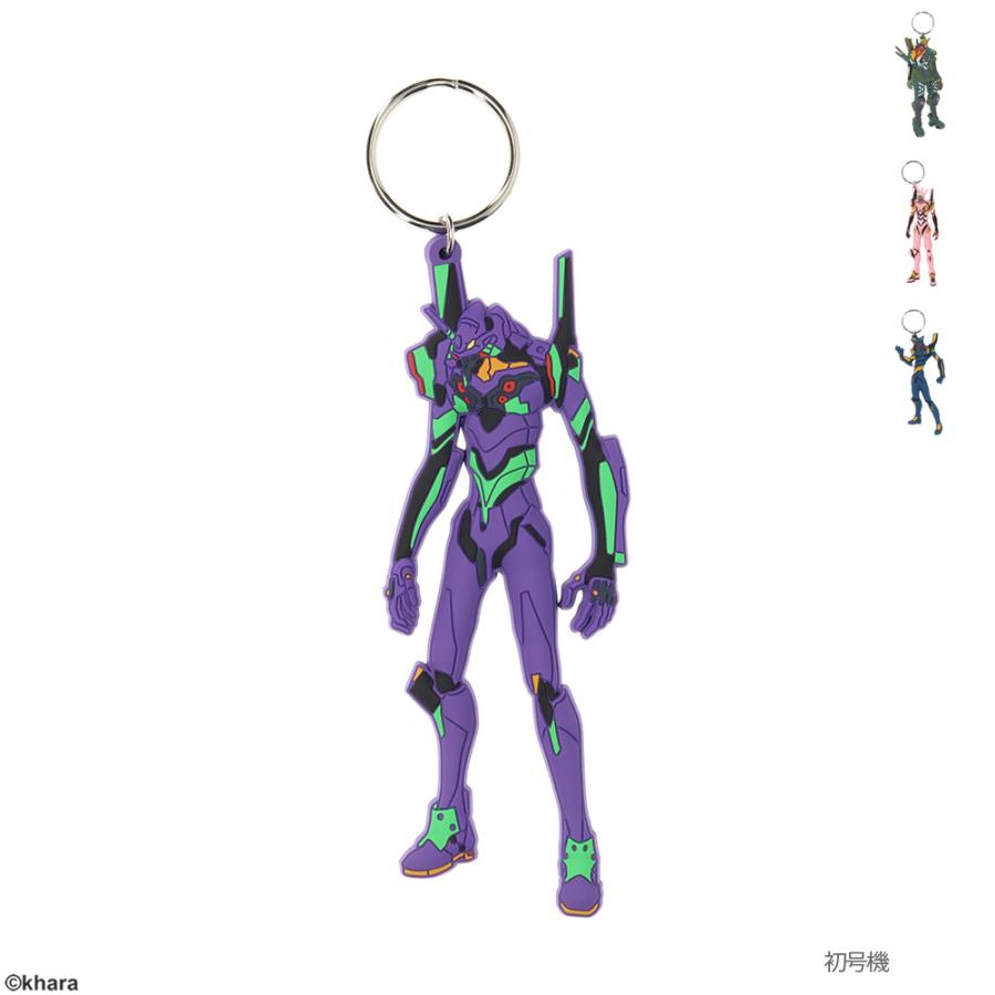 EVANGELION エヴァンゲリオン ラバーキーホルダー 半立体 キーホルダー