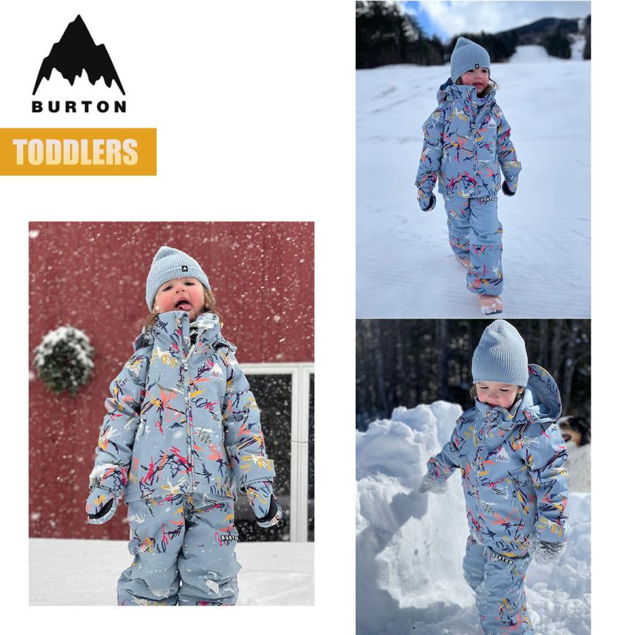 BURTON キッズ幾何学模様 ジャケットとパンツセット BURTON キッズ幾何