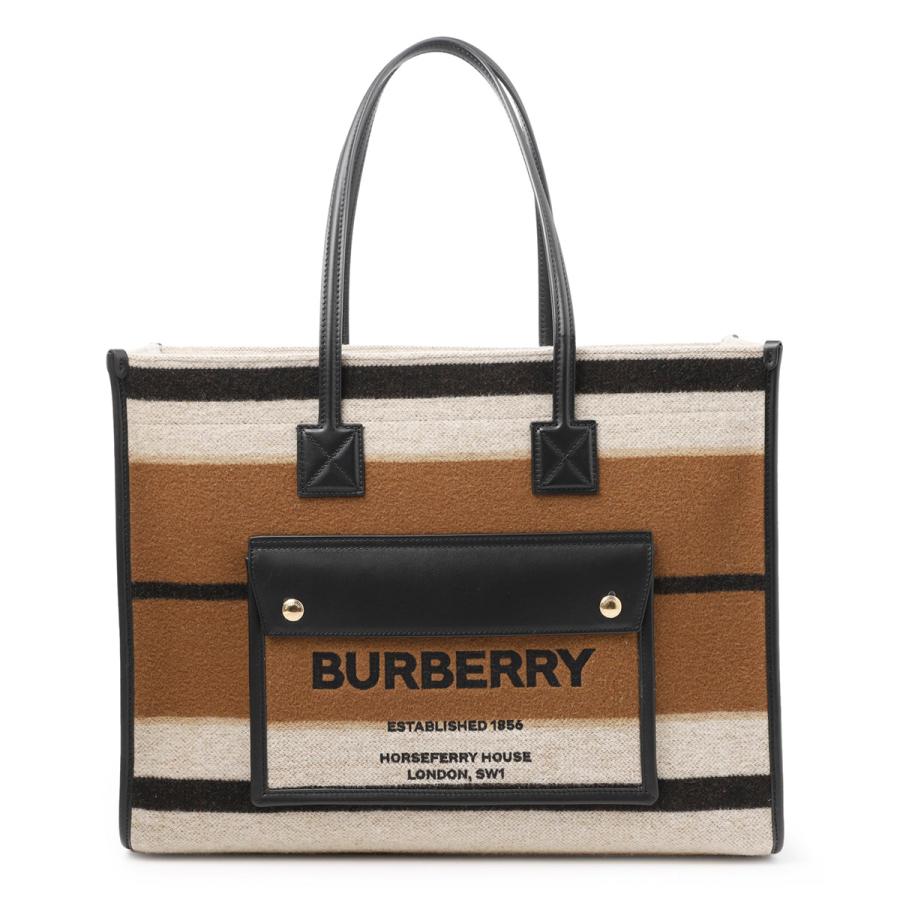 BURBERRY（バーバリー） トートバッグ LL MD POKET DTL TOTE ブラウン