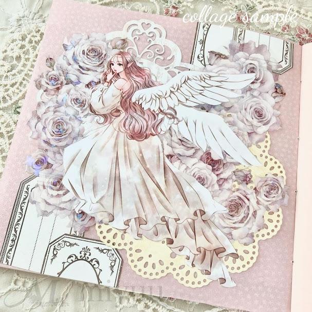 コラージュ 人物 ステッカー セット おしゃれ シール 女の子