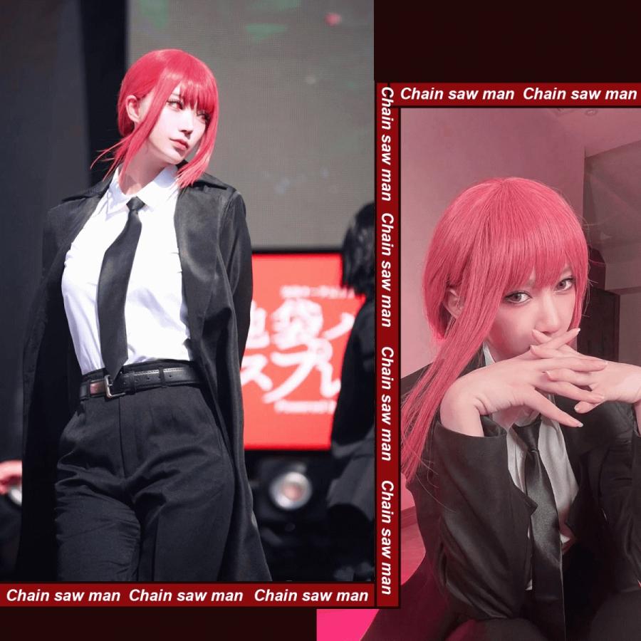 チェンソーマン マキマ コスプレ 衣装 ウィッグ付き ハロウイン ユニバ