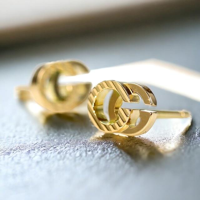 GUCCI（グッチ） ピアス メンズ レディース ブランド GGランニング 18K