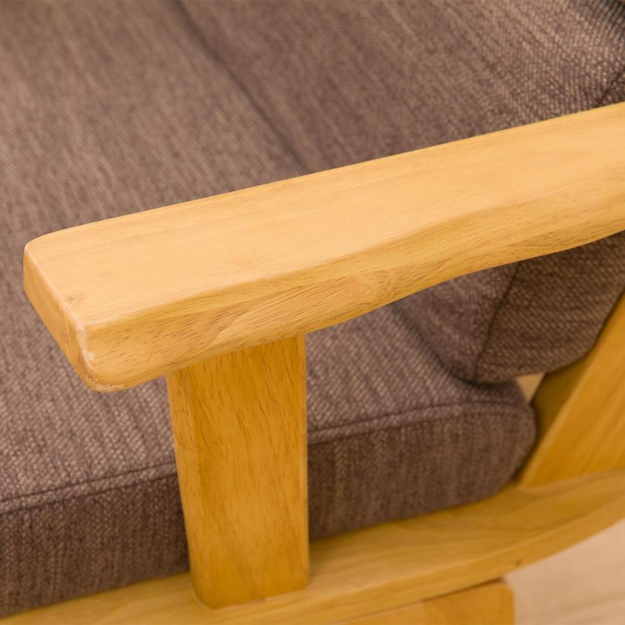 ニトリ（NITORI） ダイニングチェア(サザナミ2 LBR) 回転式 肘付き