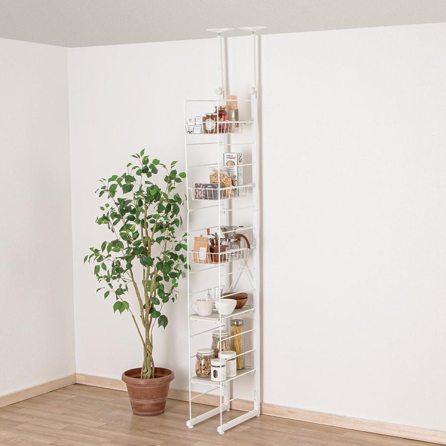 ニトリ（NITORI） Nポルダディープ すき間収納(幅23cm ホワイト