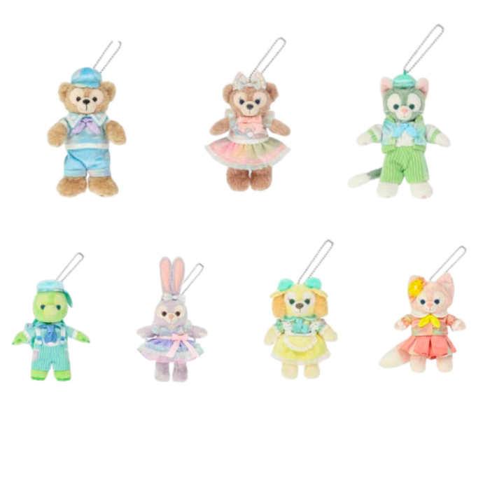 7種セット】ぬいぐるみバッジ ダッフィー＆フレンズ 20周年 カラフル