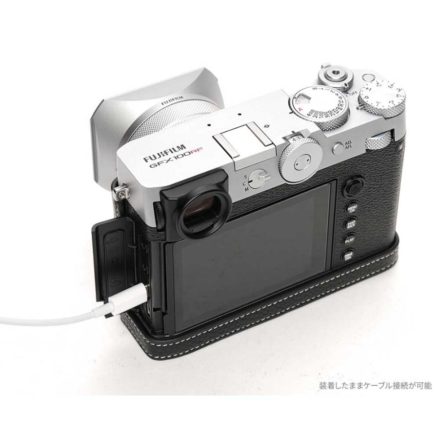 富士フイルム Xシステム FUJIFILM GFX100RF 専用 レザー ケース Black