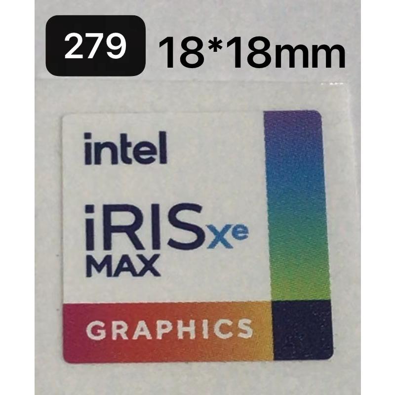 279# 新世代【intel iRIS xe MAX GRAPHICS】エンブレムシール □18
