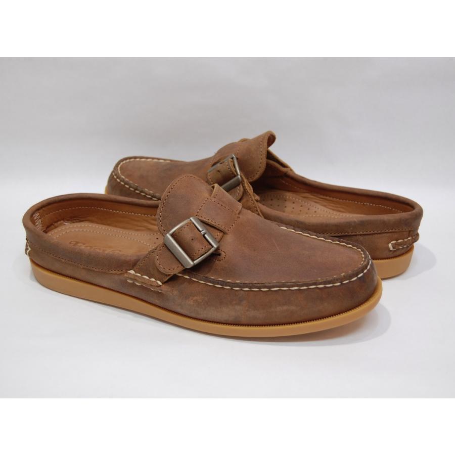 EASYMOC buckle slip-on loafer honey イージーモック バックル