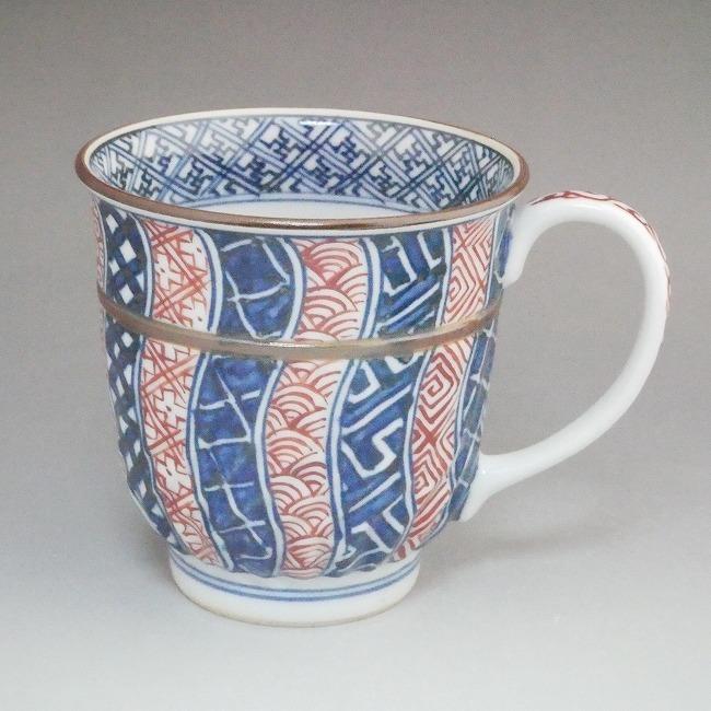 京焼 清水焼 染赤捻祥瑞ペアマグカップ 鳳山 : 松韻堂 Yahoo!店 - 通販