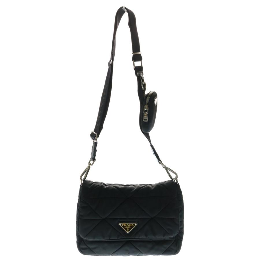 PRADA（プラダ） パデッド Re-Nylon ショルダーバッグ ブラック