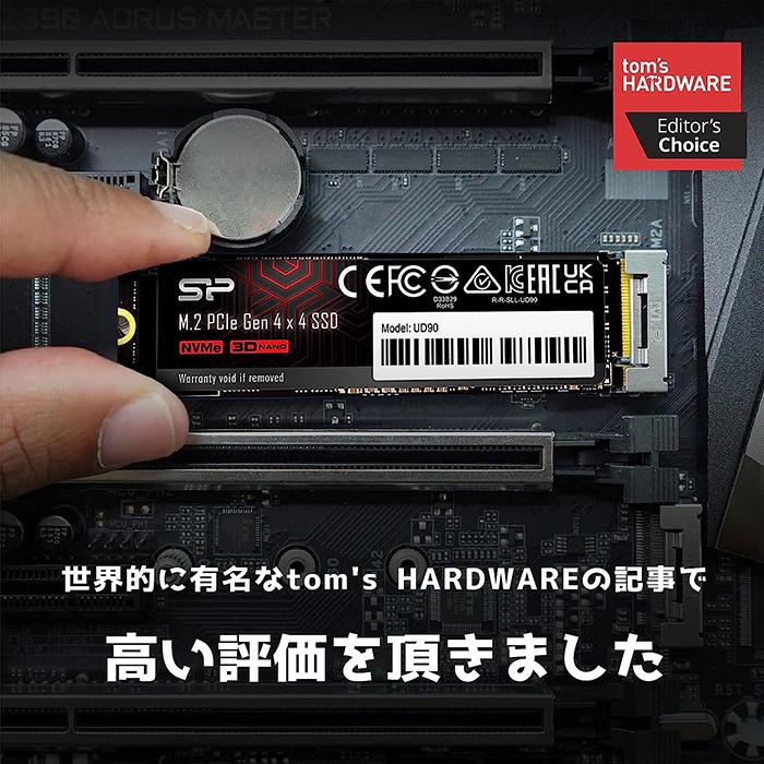 Silicon Power（シリコンパワー） SSD 2TB 内蔵ssd UD90 NVME PCIe
