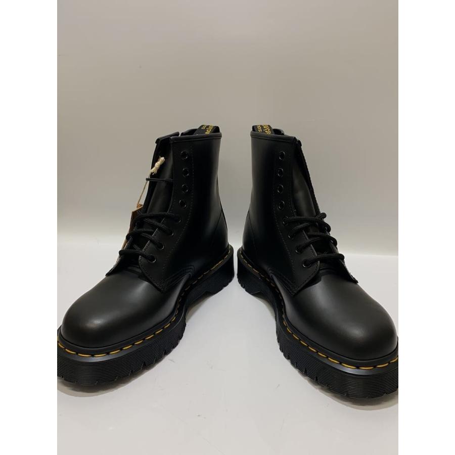 Dr.Martens◇1460/8ホール/ZIP BEX/レースアップブーツ/UK7/BLK/レザー