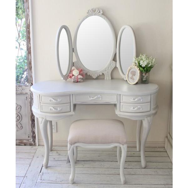 スツール 猫脚 アンティーク調 可愛い 洋風 ヨーロピアン 白家具