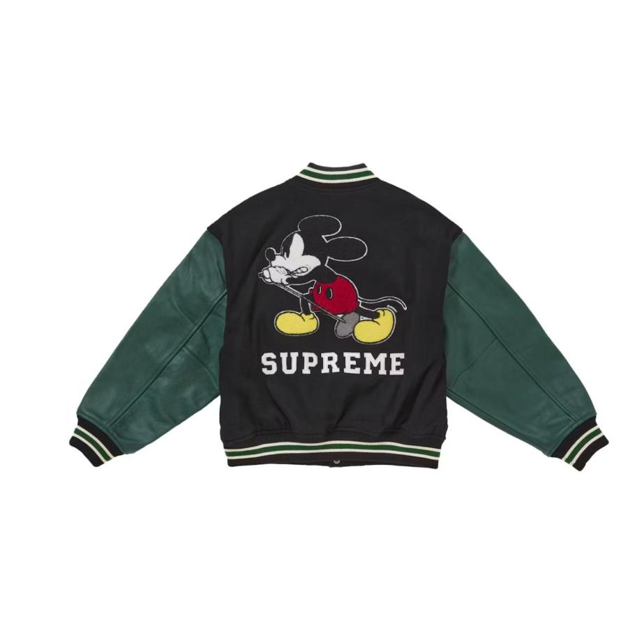 25FW Supreme Number (N)ine x Mickey Mouse Varsity Jacket