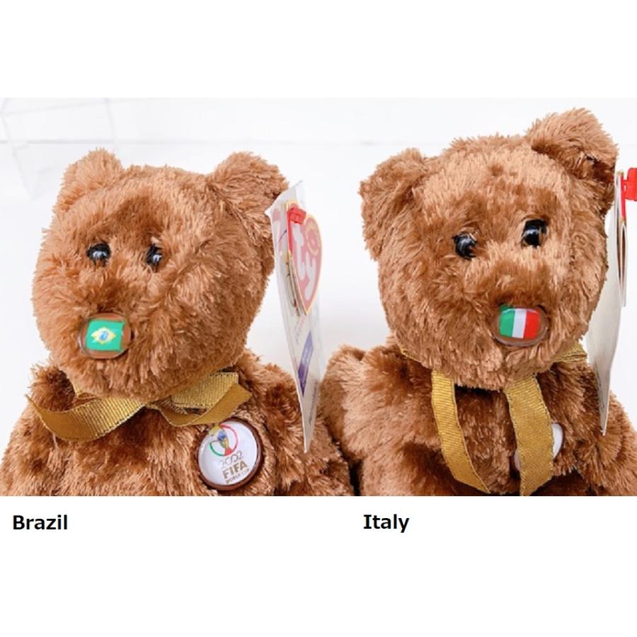 くまぬいぐるみ Ty社ビーニーズベイビーズ 2002 FIFAワールドカップ