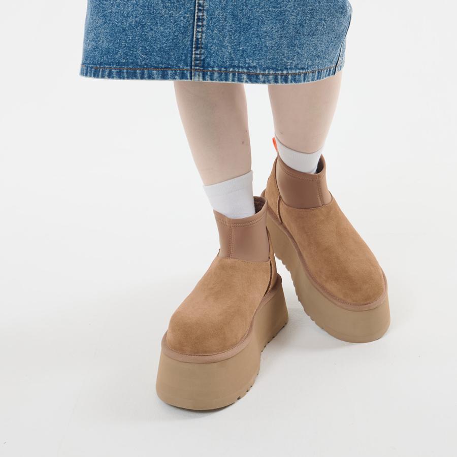 UGG（アグ） クラシックミニ ディッパー ブーツ レディース 厚底