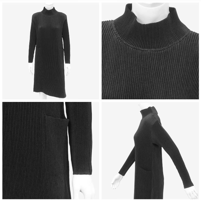 SPECCHIO（スペッチオ） 公式店 シャトルプリーツ 膝丈 ハイネック