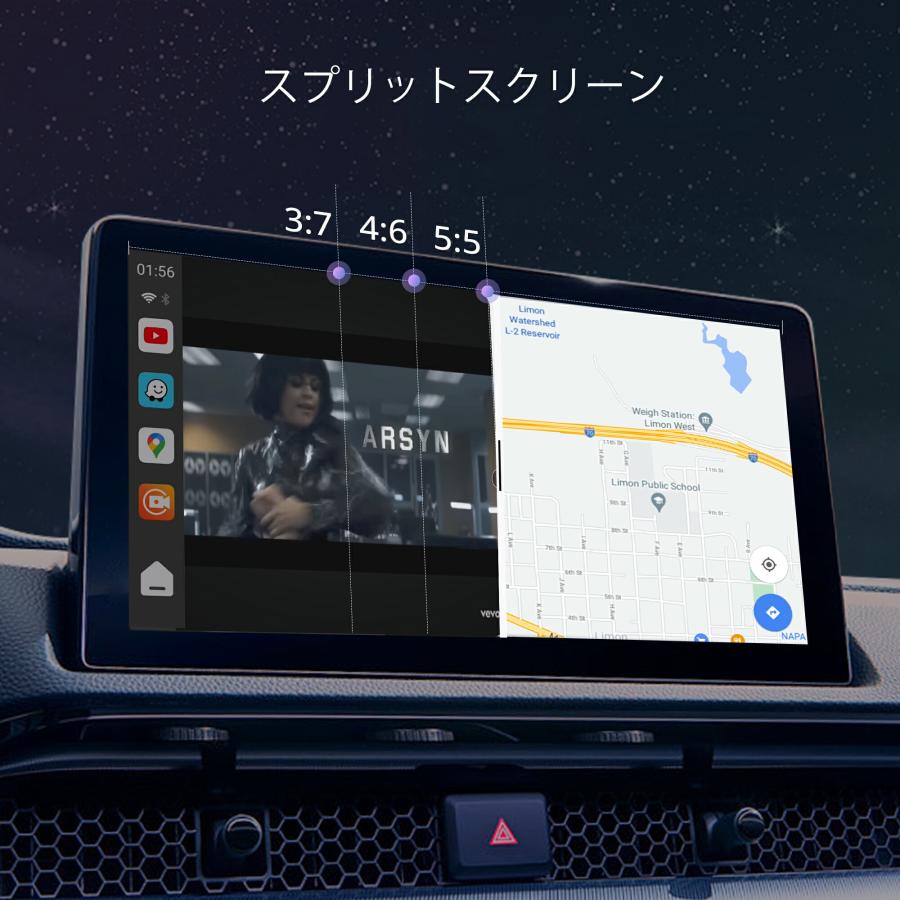 ATOTO CB6A-J-BK ワイヤレス carplay AI Box】atoto ワイヤレス接続