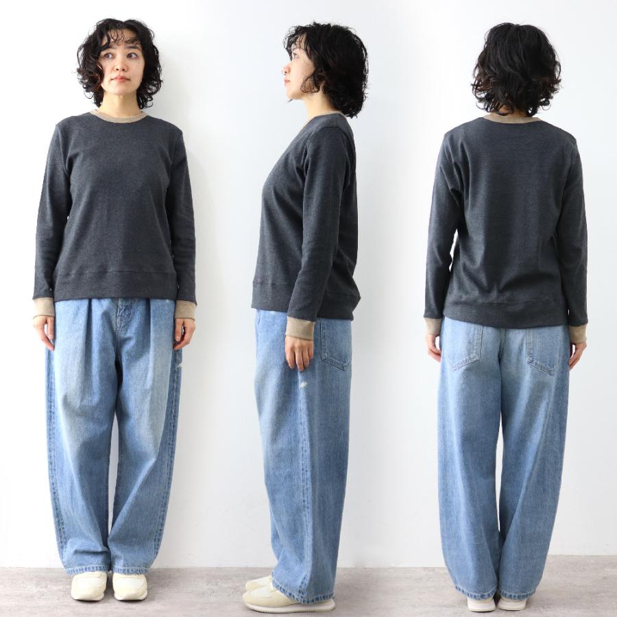 トップス Tシャツ カットソー 長袖 ロンt レディース ロングtシャツ 綿