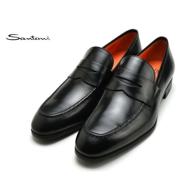 SANTONI（サントーニ） コインローファー メンズ ドレスシューズ
