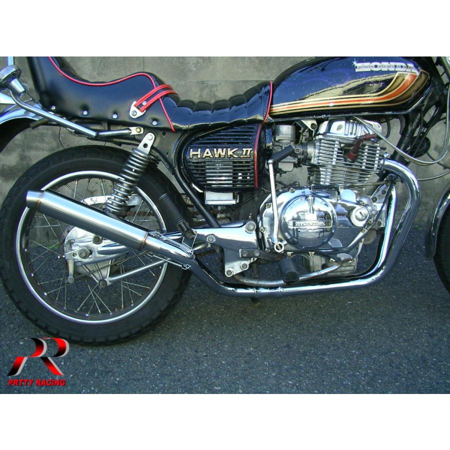 プリティー HONDA CB250T CB400T ホーク2 2-1管 50.8π ALサイレンサー