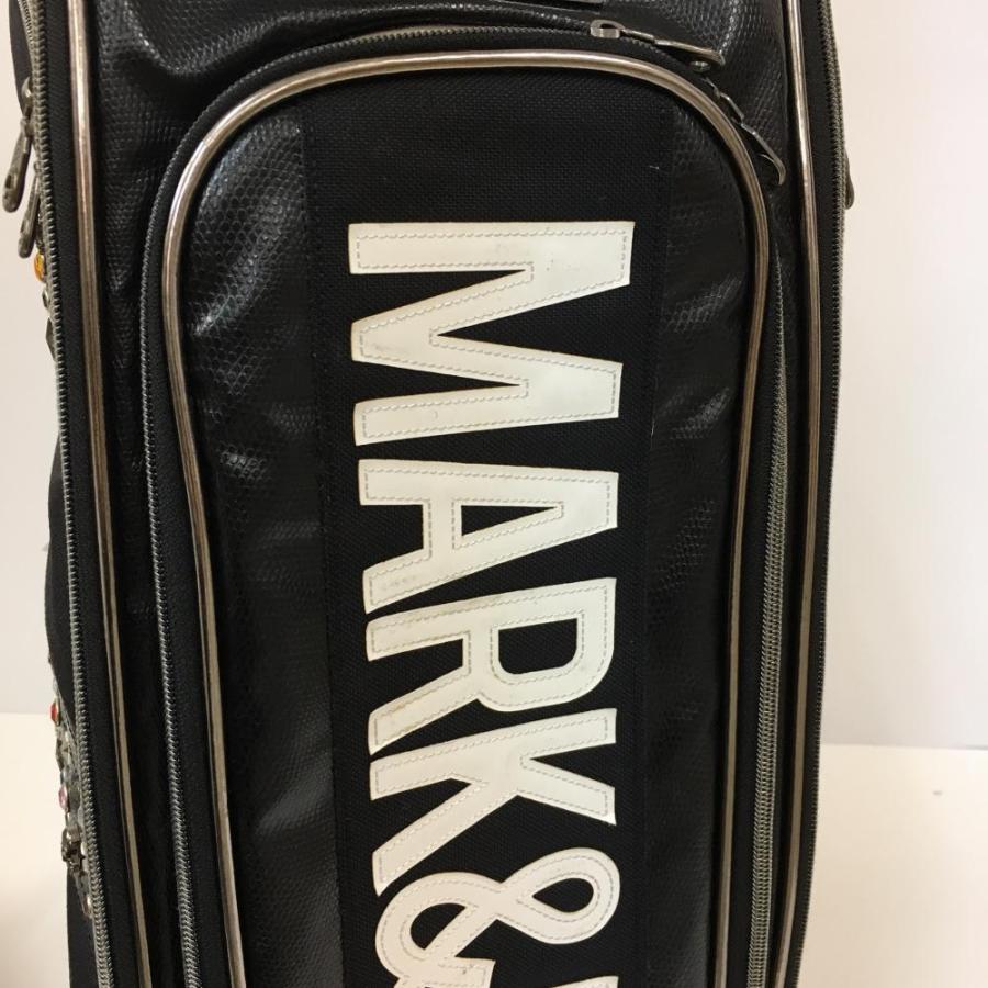 マークアンドロナ キャディバッグ スカルキーホルダー付き マーク