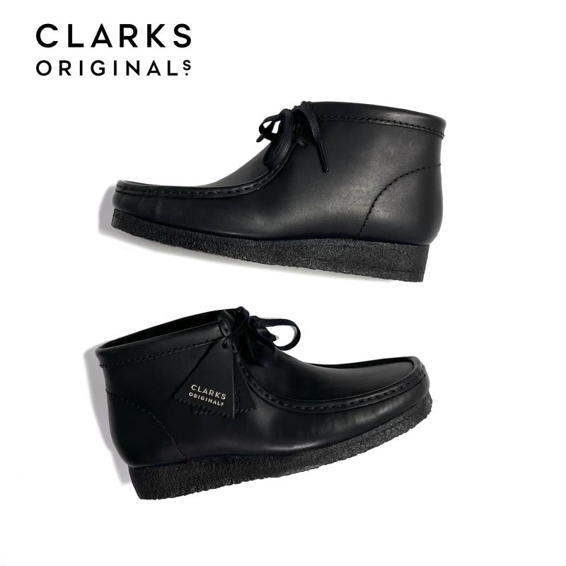 Clarks（クラークス） ワラビー ブーツ ブラックレザー メンズ/ブーツ