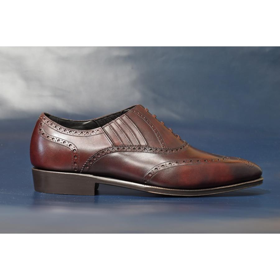 RAYMAR】RR チゼルトゥ フルブローグ レイジーマン バーガンディ ZONTA