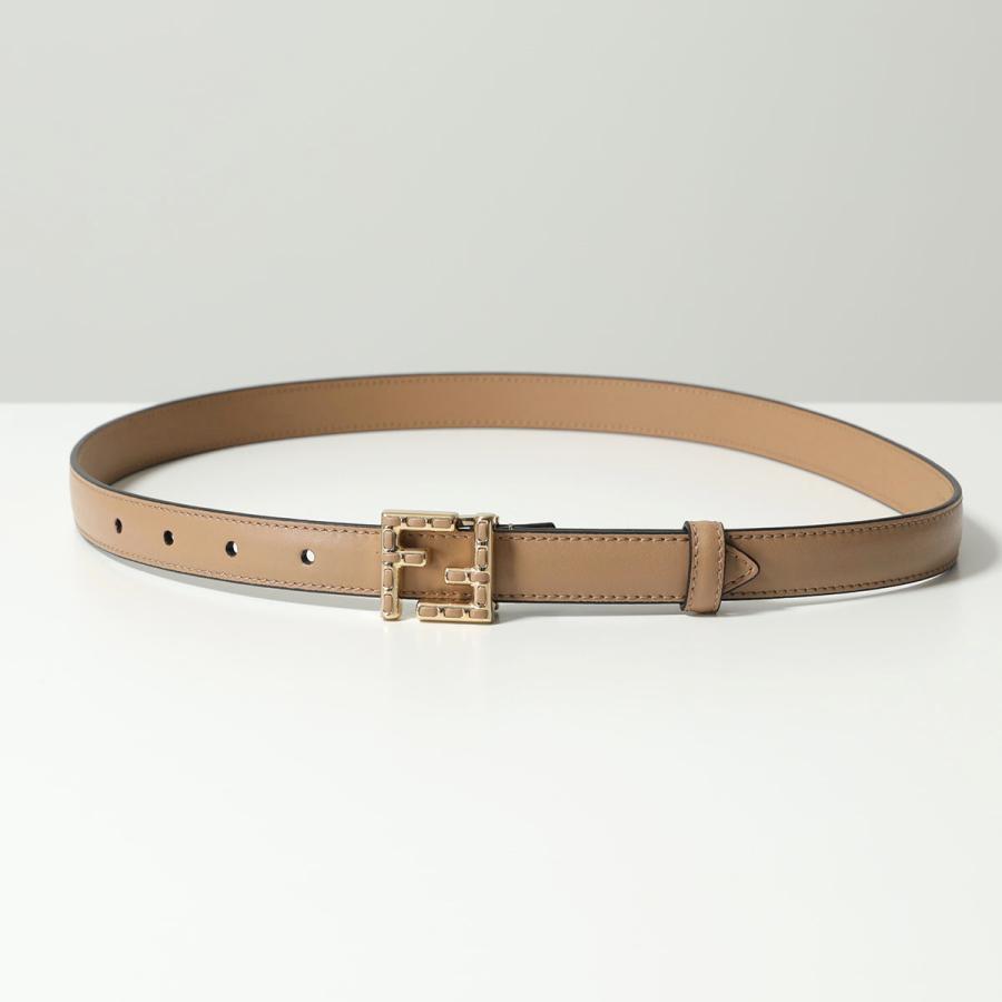 FENDI（フェンディ） FFベルト 8C0648 ASUP レディース レザー ナロー