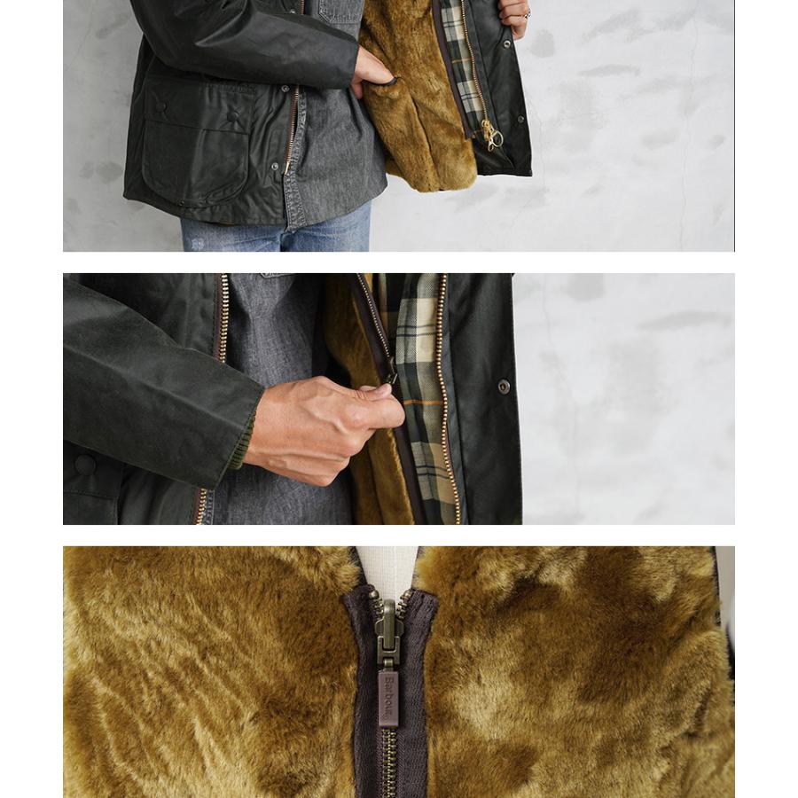 Barbour（バブアー） MLI0035 フロントジップ FUR LINER（ファー