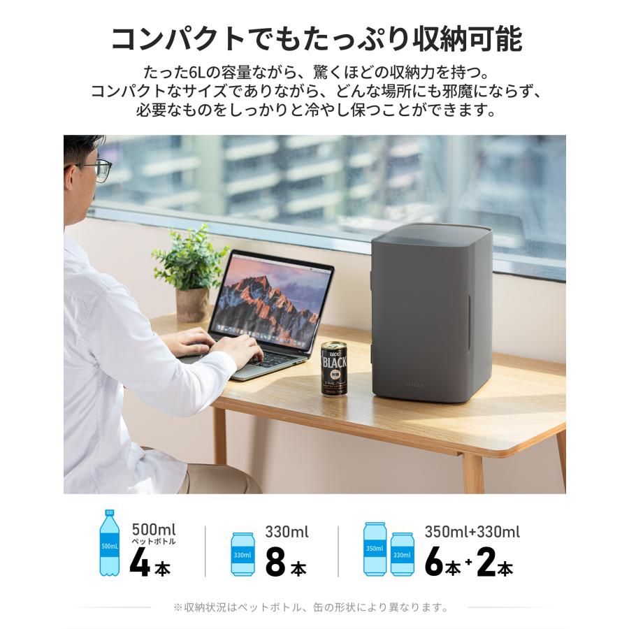 EENOUR 小型冷蔵庫 冷温庫 日本製冷却シート EENOUR 6L 保冷 保温 ミニ