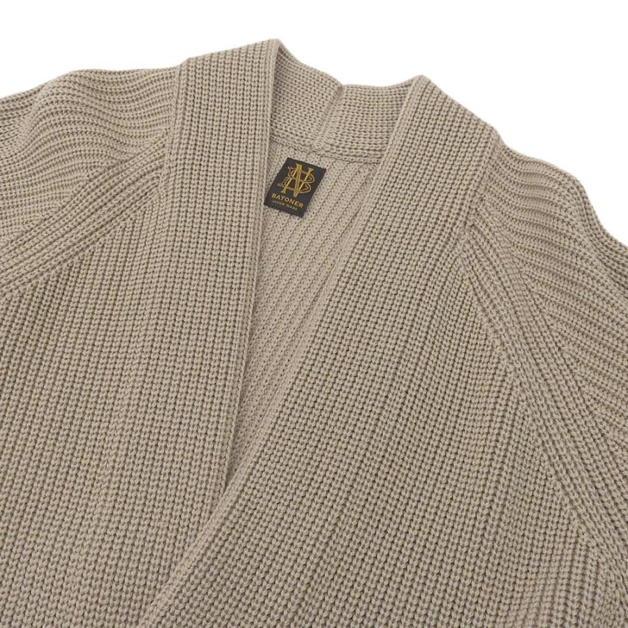 美品 BATONER バトナー ウール シグネチャー ショールカラー