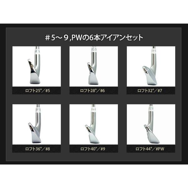 東邦ゴルフ ヘッドのみ アイアンセット 6本セット #5 6 7 8 9 PWの