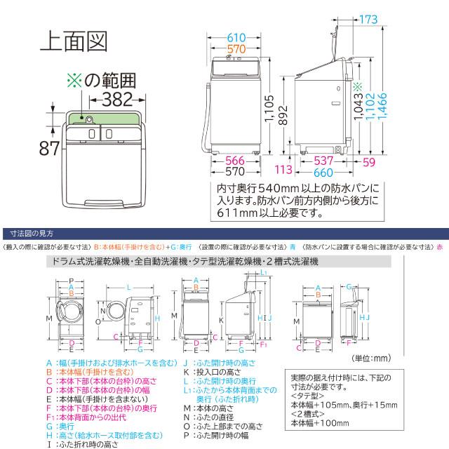 日立（HITACHI） ビートウォッシュ 洗濯機 洗濯・脱水容量10kg BW