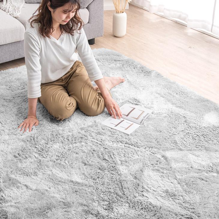 タンスのゲン ラグ カーペット ラグマット シャギーラグ 2畳 200×200