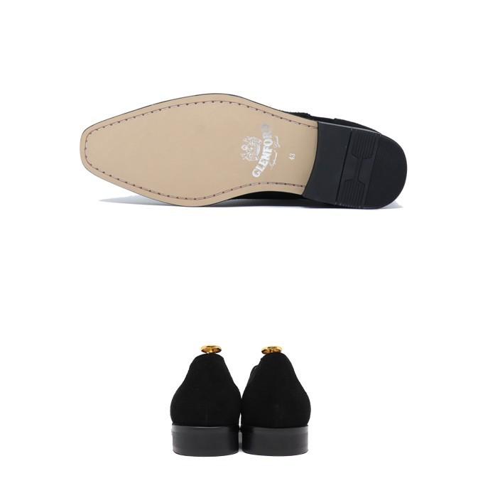 本革 スエード メンズ ストレートチップ ハンドメイド マッケイ製法 内