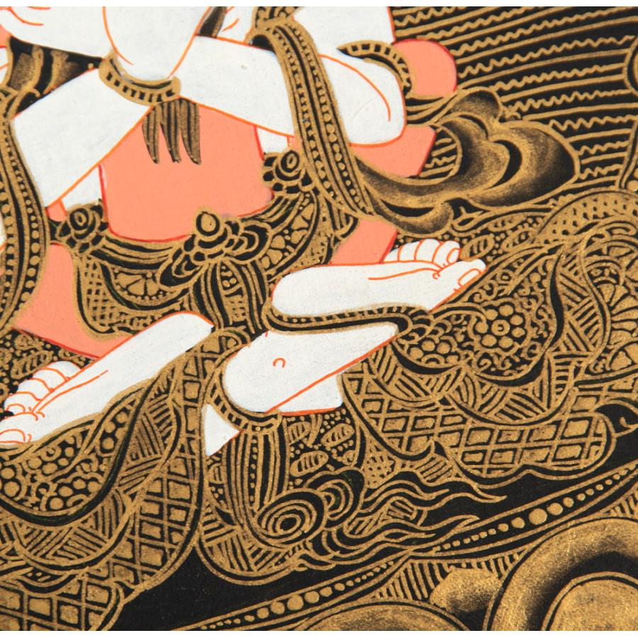 送料無料 観音菩薩 タンカ 仏画 マンダラ 〔一点物〕タンカ ヤブユム