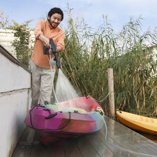 ケルヒャージャパン OC 5 家庭用モバイル高圧洗浄機 黒・黄 : ツクモ