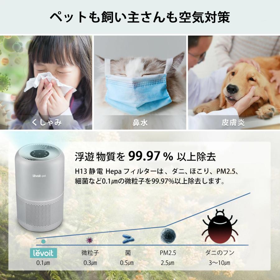Levoit 空気清浄機 Core P350 脱臭強化 ペット向け ペット臭 20畳 小型