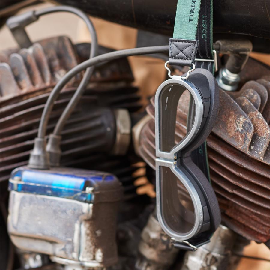 TTゴーグル モデルB シルバー ジェットヘルメット フルフェイス