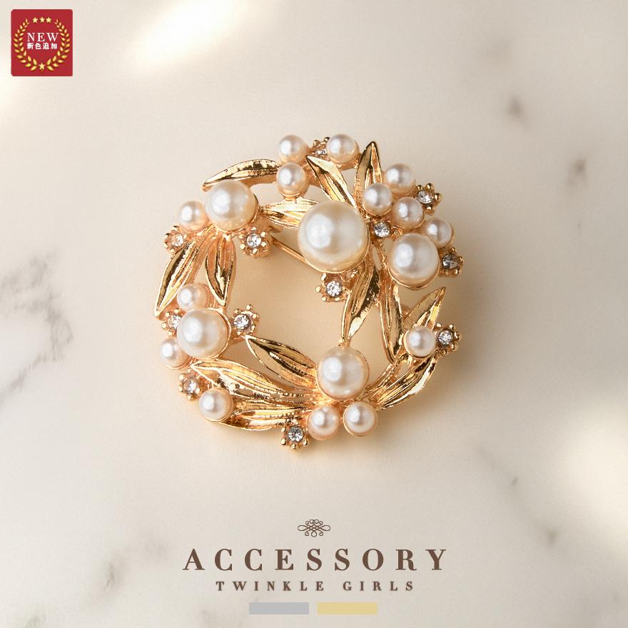 ブローチ パール レディース アクセサリー セレモニー 結婚式 入園式