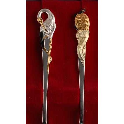 銀製カトラリー「鶴亀」スプーンセット : 銀食器・銀製器の老舗上田