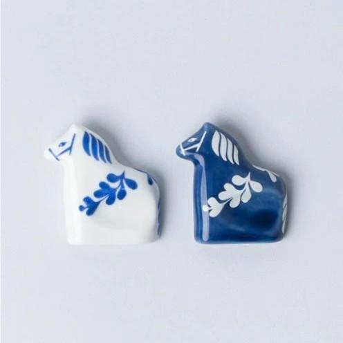 リサラーソン 波佐見焼 干支午 箸置き（箸置き2個セットココロシズカの