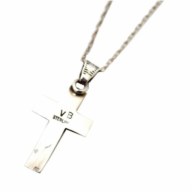 シルバーネックレス メキシカンクロス ペンダント スタンプワーク