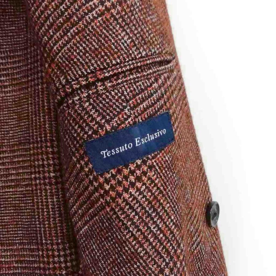 ラルディーニ LARDINI グレンチェック ダブルブレスト ジャケット 46